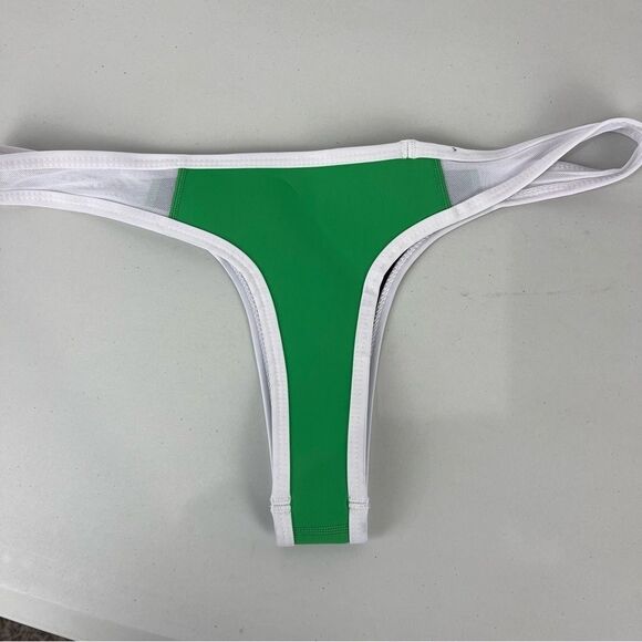 NEW Hoaka Swimwear Weslie Green Neoprene Bikini Set Size XL/XXL - Picture 9 of 9